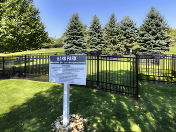 Enclosed dog park